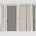 Modern Hinged Doors With Different Styles Wood Texture And Neutral Colors