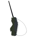 Green Two Way Radio Communication Device With Long Antenna and Wrist Strap For Portable Use