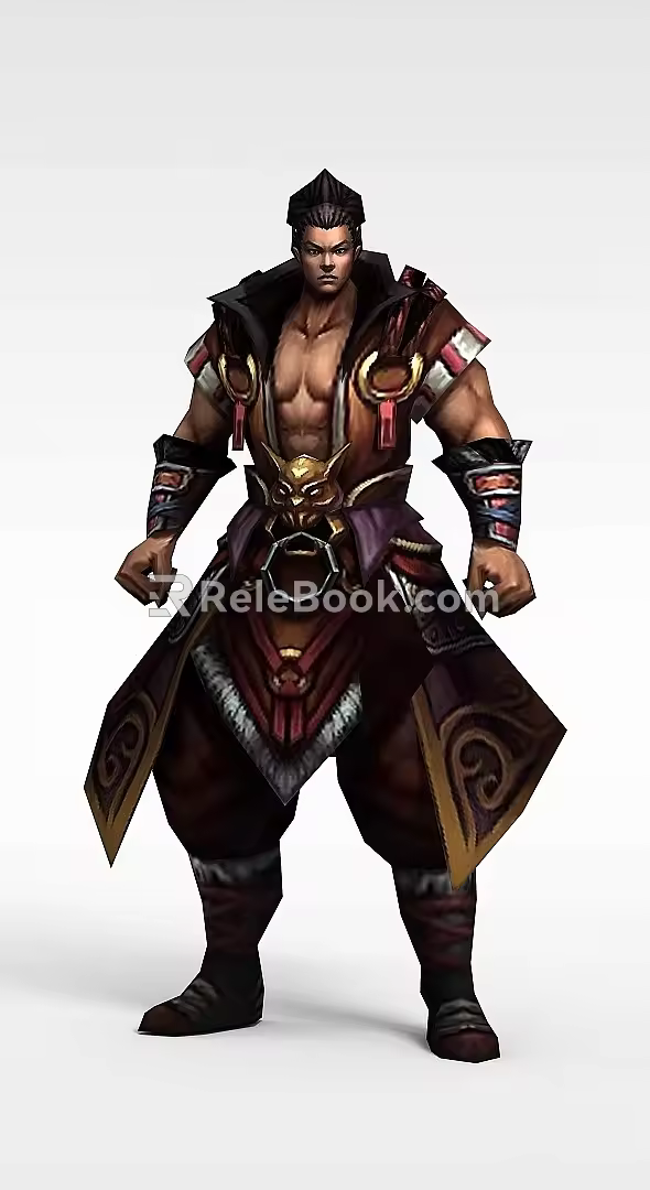 Buddha Ben is a game character of Tao, the ancients 3d model