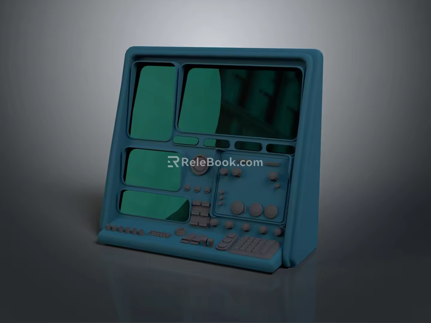 Modern Sci-Fi Equipment Sci-Fi Panel Control Panel Sci-Fi Instruments 3d model