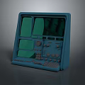 Modern Sci-Fi Equipment Sci-Fi Panel Control Panel Sci-Fi Instruments 3d model