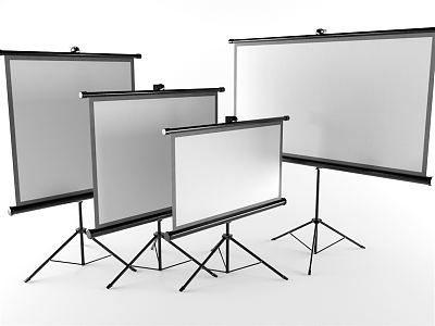 Modern projection screen model