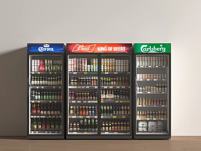 Freezer Beverage Cabinet Beverage Cabinet Beverage Vending Machine 3d model