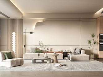 modern living room home living room 3d model