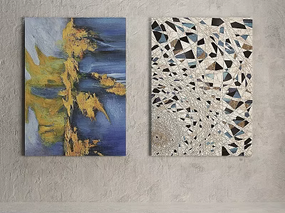 Hanging Painting Decorative Painting 3d model
