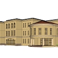 Kindergarten Building 3d model