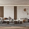 Modern Sofa Coffee Table Combination Sofa Coffee Table 3d model