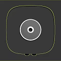 Black Square Electric Griddle with Round Lid Control Knobs and Ribbed Cooking Surface
