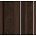 Modern Wooden Wall Panels With Herringbone Pattern And Silver Metal Strips Interior Design
