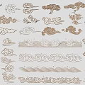 Chinese-style Carved Pattern Totem Window Carved Pane 3d model