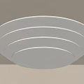 Modern Minimalist White Ceiling Light with Multi layer Circular Design and Soft Lighting