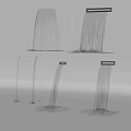 Water Fountain With Various Flowing Patterns And Multiple Decorative Streams