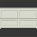 White Modern Bed Frame With Wooden Slat Support And Storage Drawers