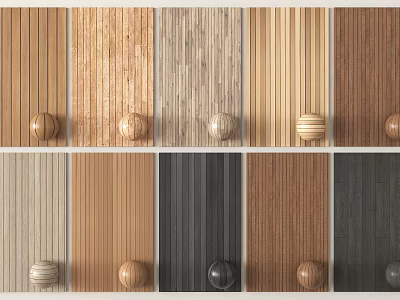 Different Wooden Flooring Samples With Various Colors Natural Grain And Textures 3d model