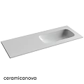 Modern White Rectangular Washbasin With Smooth Surface And Sleek Design