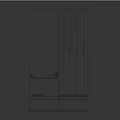 Modern Shoe Changing Stool Simple Hallway Shoe Changing Stool 3d model