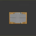 Other Structural Components With Wooden Panels And Gray Connecting Parts