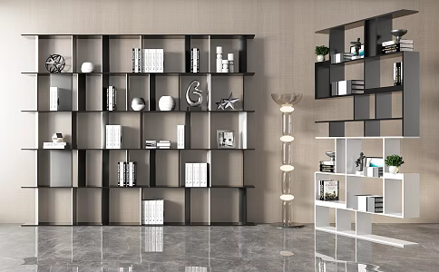 Modern Bookshelf Bookcase 3d model