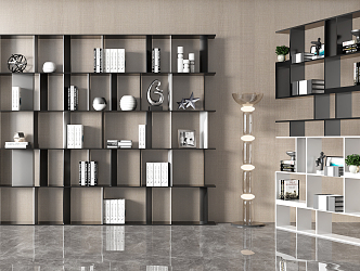 Modern Bookshelf Bookcase 3d model