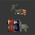 Cute Pixel Art Animal Characters Including Koala Penguin Owl And Elephant