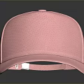 Pink Baseball Cap For Daily Wear With Casual Style And Soft Material