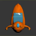 Snail Cartoon Snail Snail Small Snail Reptile Cold Blooded Animal Reptile 3d model