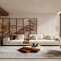 Song Style Living Room Chinese Living Room Living Room Meeting Room 3d model