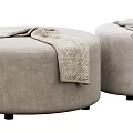 Modern sofa stool 3d model