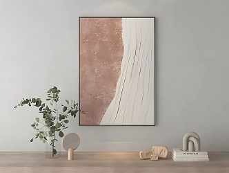 Modern abstract painting texture painting 3d model
