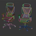 Respawn Modern Mesh Office Chairs in Black and Gray with Armrests and Wheels