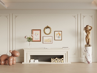 French Fireplace 3d model