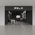 Modern Tobacco Alcohol Store Interior Design With Display Shelves Large Screens And Bar Counter