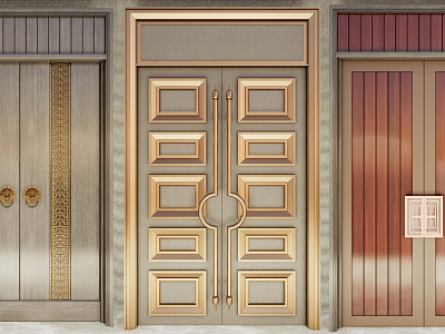 New Chinese Double Door model