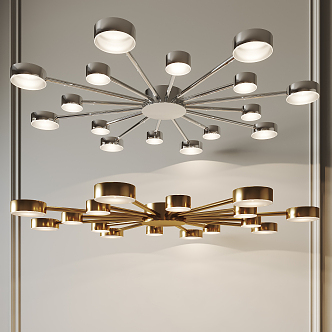 Light Luxury Ceiling Lamp Metal Ceiling Lamp 3d model