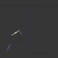 Modern Kitchen Interior With White Wall And Base Cabinets Black Countertop Sink And Decorative Plant