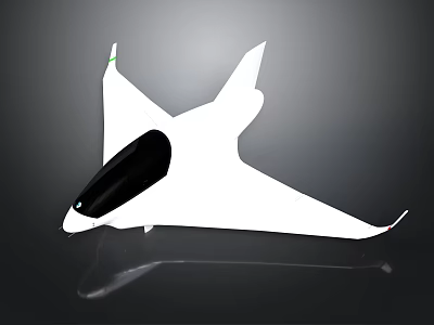 Future Style Personal Aircraft Aircraft Future Traffic Concept Design Personal Light Aircraft Aircraft Red Stripe 3d model