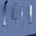 Modern Stainless Steel Shower Systems With Various Wall Mounted Designs And Handheld Sprays