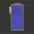 Medical Bed For Hospital Use With Blue Mattress Wheels And Safety Rails