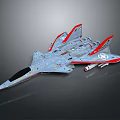 Futuristic Spacecraft Model With Red Accents And Streamlined Design For Space Missions
