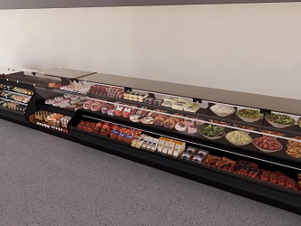 Cooked Food Lineup 3d model