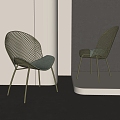 Modern Dining Chair Leisure Chair Negotiation Chair Office Chair 3d model