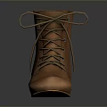 Comfortable Brown Leather Lace up Boots With Red Sole For Daily Use