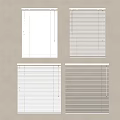 White Window Blinds With Different Styles For Interior Wall Mounted Decoration