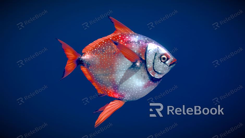 Modern Fish Moon Fish model