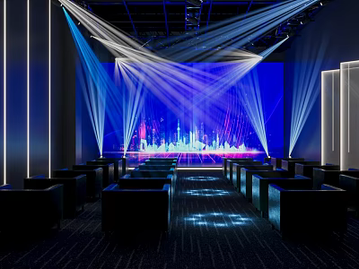 Modern multi-function film and television hall 3d model
