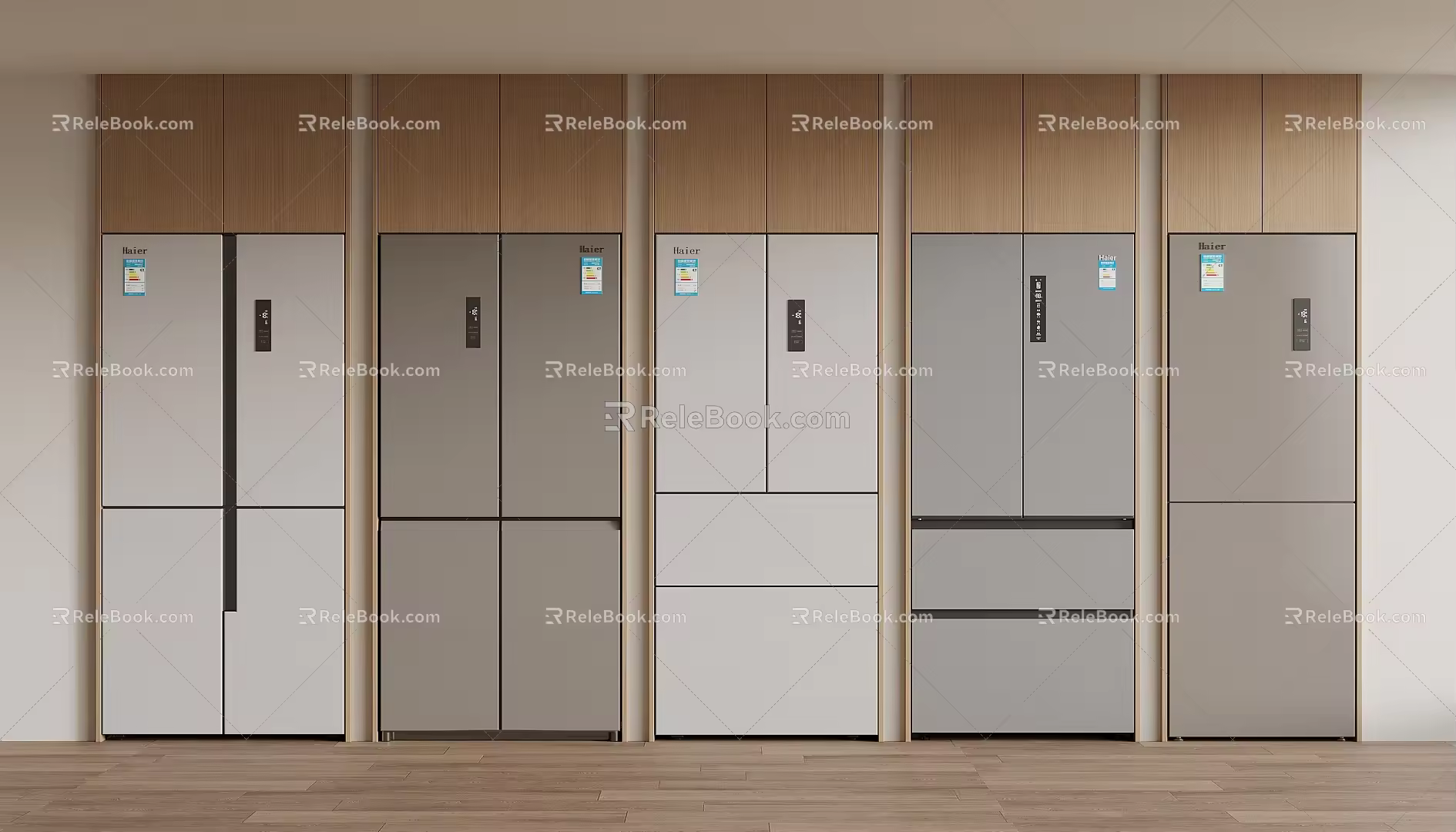 Refrigerator zero-embedded refrigerator double-door refrigerator single-door refrigerator cross-door refrigerator 3d model