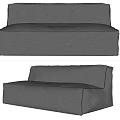 Modern double sofa 3d model
