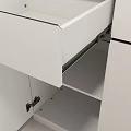Modern Cabinet Slide Hinge Full Cover Hinge Three Stage Slide Screw Cabinet Invisible Handles 3d model