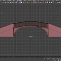 Modern Arched Bridge With Gray Concrete Structure And Black Metal Railings