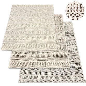 Modern Square Carpet Repair Hardware RH Carpet Beige Sand 3d model